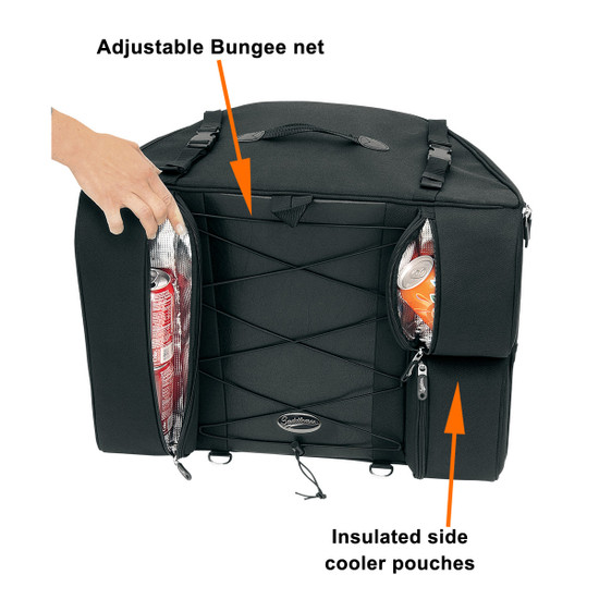 Saddlemen BR4100 Dresser Back Seat Bag - Detail