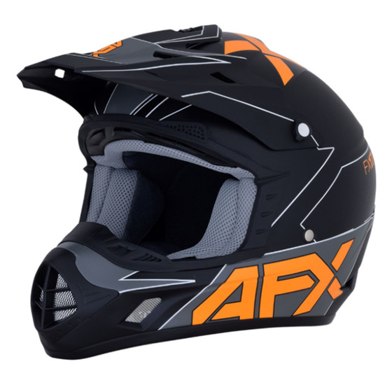 AFX FX-17 Aced Helmet - Black/Orange