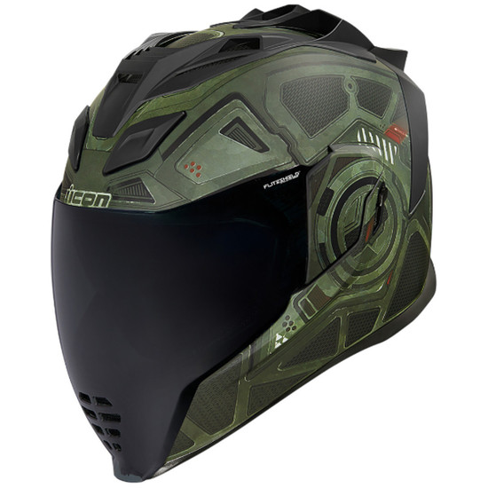 Icon Airflite Blockchain Helmet - Green