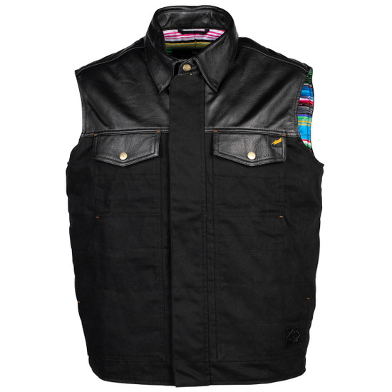 Cortech Bandito Leather Vest-Black