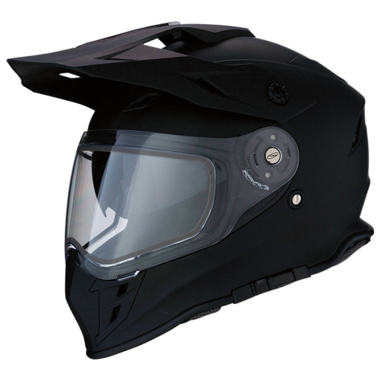 Z1R Range Snow Dual Sport Helmet With Dual Lens Shield - Flat Black