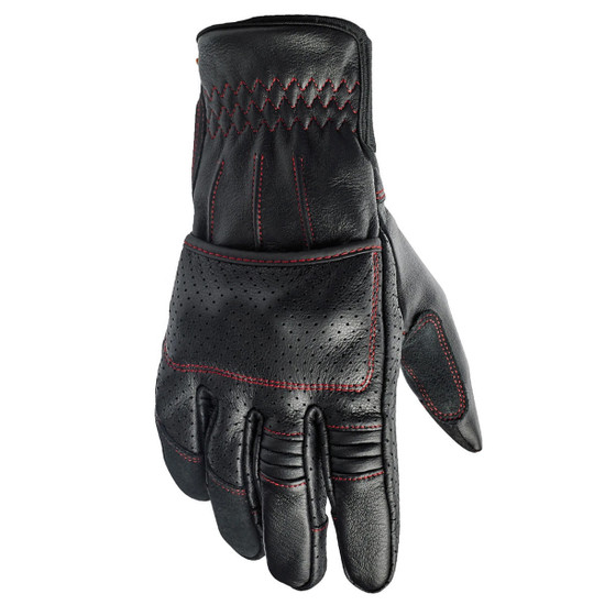 Biltwell Borrego Gloves-Black/Red