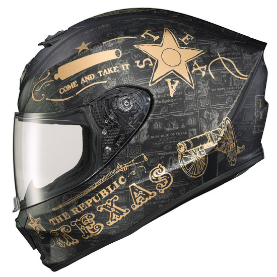 Scorpion EXO-R420 Lone Star Helmet-Black/Gold