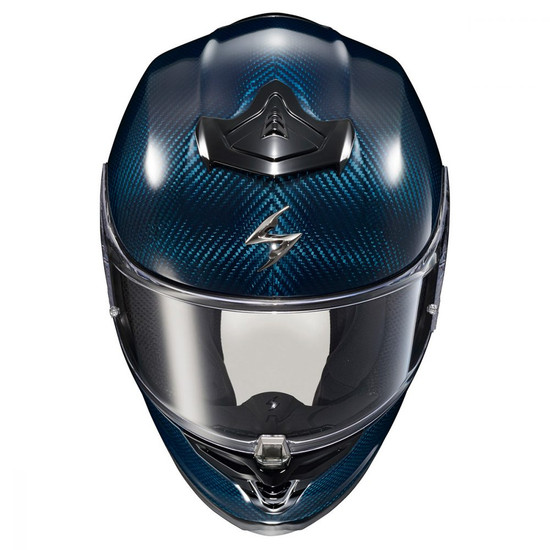 Scorpion EXO-R1 Air Carbon Helmet-Blue-Top-View