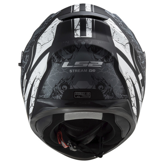 LS2 Stream Throne Helmet-Back-View