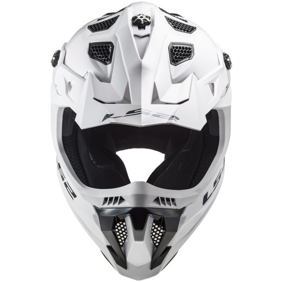 LS2 Subverter Evo Helmet-White-Front-View