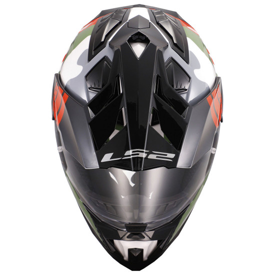 LS2 Explorer Camo X Helmet-Front-View