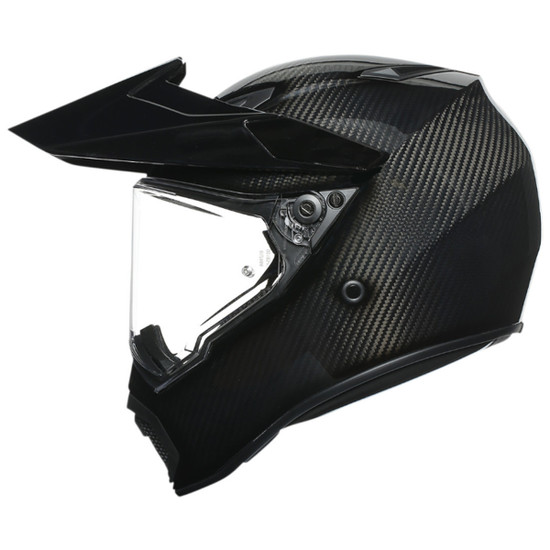 AGV AX9 Matte Carbon Helmet - Side View