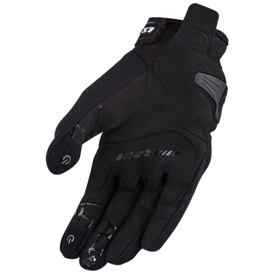 LS2 Women's Dart II Motorcycle Gloves-Black-Rear-View