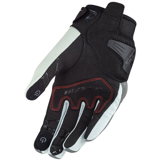 LS2 Women's Dart II Motorcycle Gloves-Grey-Rear-View