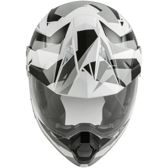 Fly Odyssey Summit Modular Helmet-Black/White-Front-View