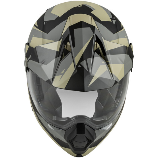 Fly Odyssey Summit Modular Helmet-Black/Grey-Front-View