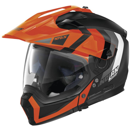 Nolan N70-2 X Decurio Helmet - Orange/Black