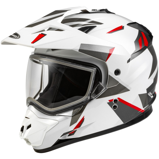 GMax GM-11S Ripcord Adventure Snow Helmet-White/Grey