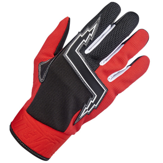 Biltwell Baja Gloves-Black/Red