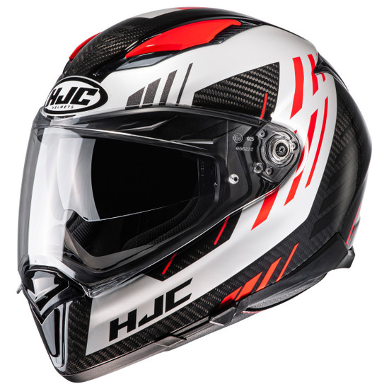 HJC F70 Carbon Kesta Helmet - Black/Red