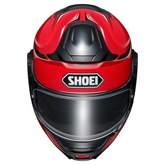 Shoei Neotec 2 Winsome Modular Helmet-Black/Red-Front-View