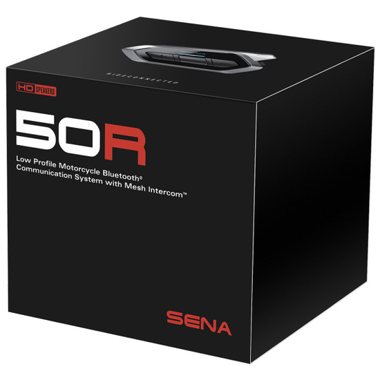 Sena 50R HD Bluetooth Headset System with Mesh Intercom - Single Pack-Box