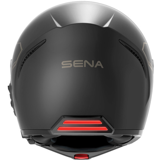Sena Impulse Modular Helmet-Matte Black-Back-View
