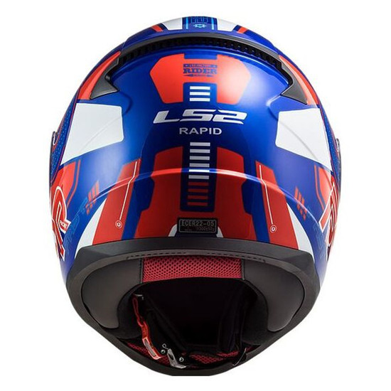 LS2 Youth Rapid Stratus Helmet-Back-View