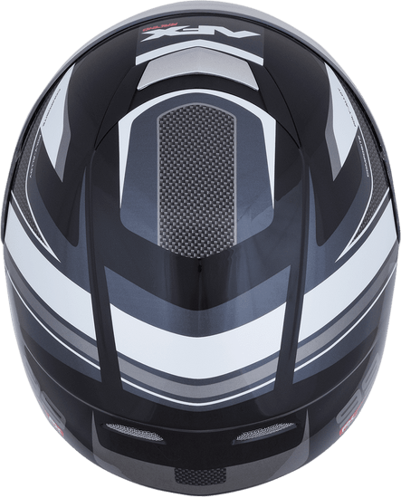 AFX-FX-99-Recurve-Motorcycle-Helmet-Black/White-up-side-view