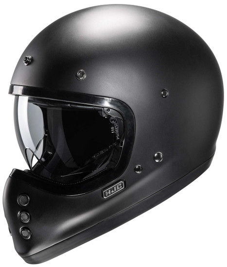 HJC-V60-Motorcycle-Helmet-Matte Black-No Visor-View