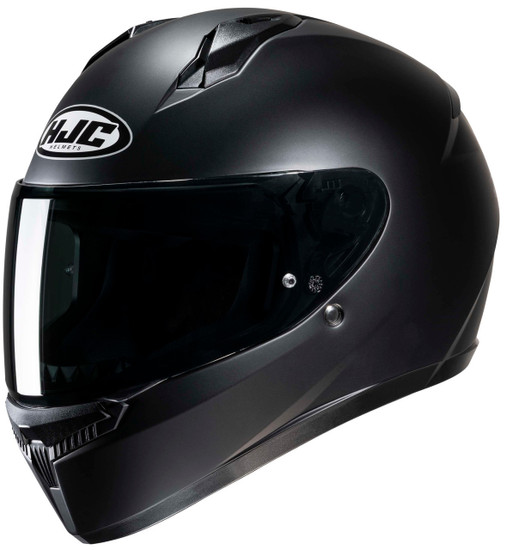 HJC-C10-Solid-Full-Face-Motorcycle-Helmet-Flat Black-Main