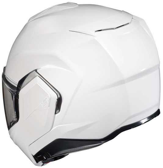 HJC-i100-Solid-Modular-Motorcycle-Helmet-White-Rear-View