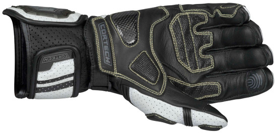 Cortech-Revo-Sport-RR-Men's-Motorcycle-Riding-Gloves-Black/White-Palm-View