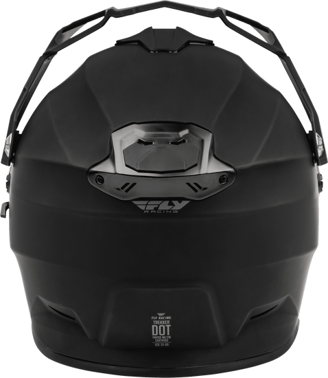 Fly-Racing-Trekker-Solid-Motorcycle-Helmet-Matte-Black-back-view