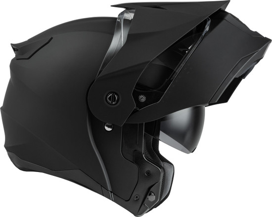 Fly-Racing-Odyssey-Adventure-Modular-Motorcycle-Helmet-Matte-Black-Open-Visor-View