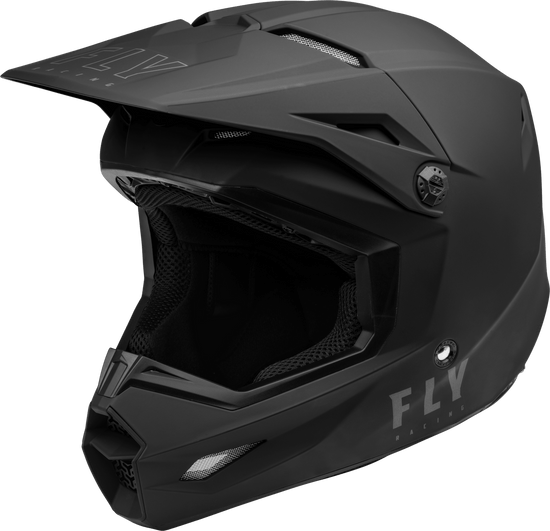 Fly-Racing-Youth-Kinetic-Solid-Matte-Black-Motorcycle-Helmet-Main