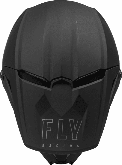 Fly-Racing-Youth-Kinetic-Solid-Matte-Black-Motorcycle-Helmet-top-view