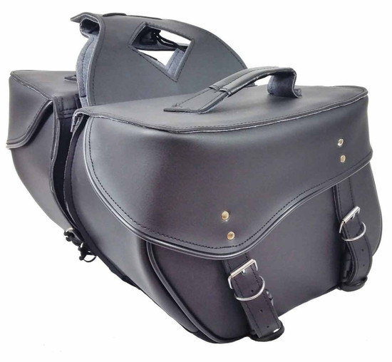 VS207-Vance-Leather-Medium-2-Strap-Motorcycle-Saddle-Bag