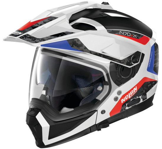 Nolan-N70-2-X-Torpedo-Motorcycle-Helmet-White-Blue-Red-Main