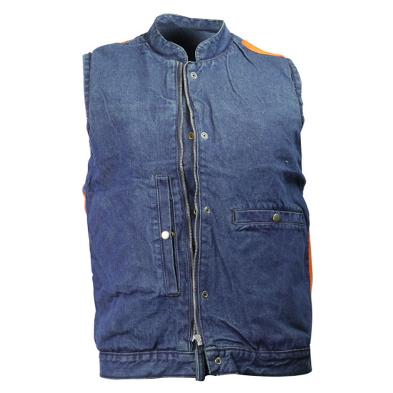 Jafrum-Sky-Blue-Denim-Club-Vest-Front-Veiw