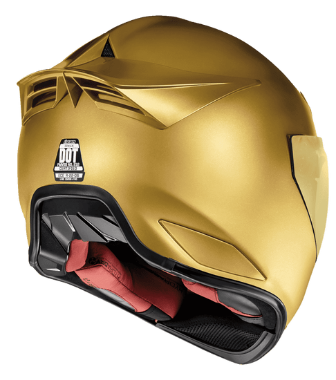 Icon-Domain-Cornelius-Full-Face-Motorcycle-Helmet-Gold-Rear-View