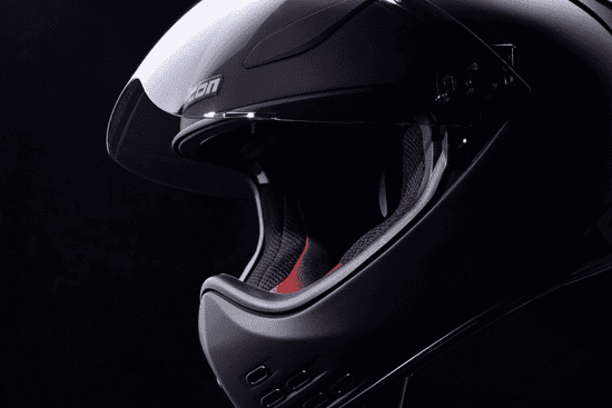 Icon-Domain-Cornelius-Full-Face-Motorcycle-Helmet-Black-open-visor-view