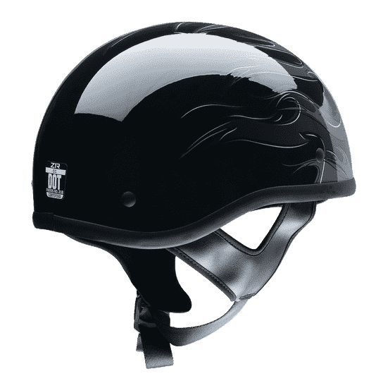 Z1R-CC-Beanie-Hellfire-Half-Face-Motorcycle-Helmet-Grey-rear-side-view