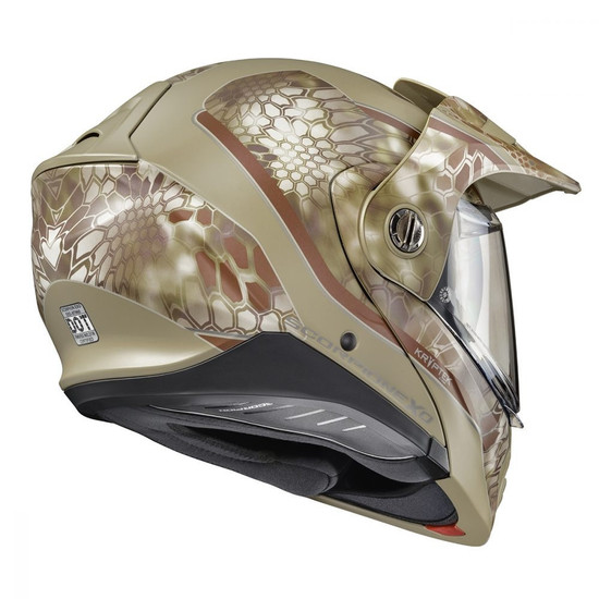 Scorpion-EXO-AT960-Kryptek-Modular-Motorcycle-Helmet-Sand-Rear-View