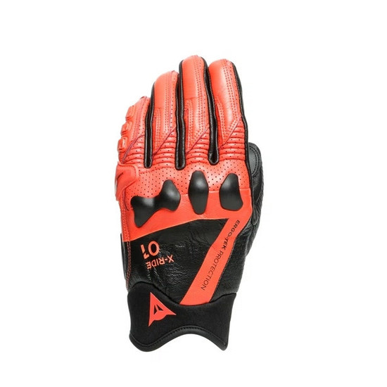 Dainese-X-Ride-Motorcycle-Riding-Gloves-Red-Black-back-view