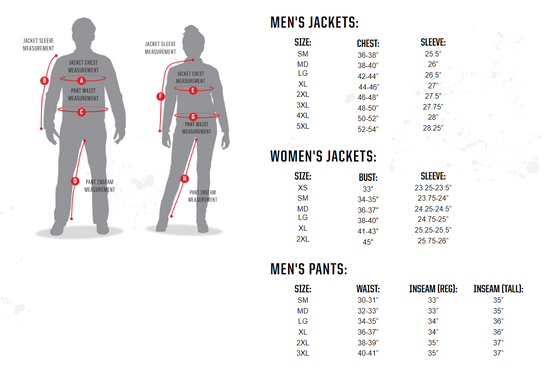 scorpion-Jacket-Vest-pants-size-chart