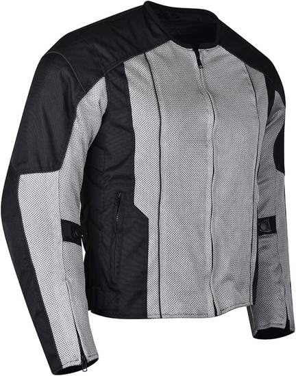 Vance-VL1627SB-Mens-Silver-Black-Advanced-3-Season-Mesh/Textile-CE-Armor-Motorcycle-Jacket-main