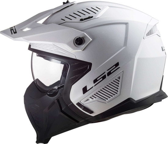 LS2-Drifter-Solid-Open-Face-Motorcycle-Helmet-Sunshield-white-side-view
