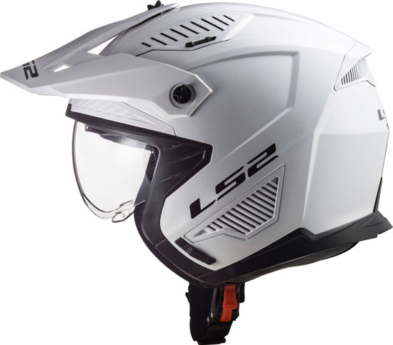 LS2-Drifter-Solid-Open-Face-Motorcycle-Helmet-Sunshield-white-side-view