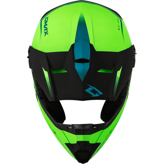 Gmax-MX-46-Compound-Off-Road-Motorcycle-Helmet-Hi-Viz-Green-Black-Blue-top-view