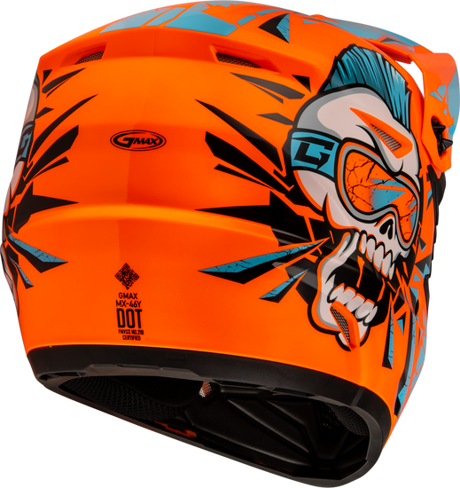 Gmax-Youth-MX-46Y-Unstable-Off-Road-Motorcycle-Helmet-orange-back-side-view