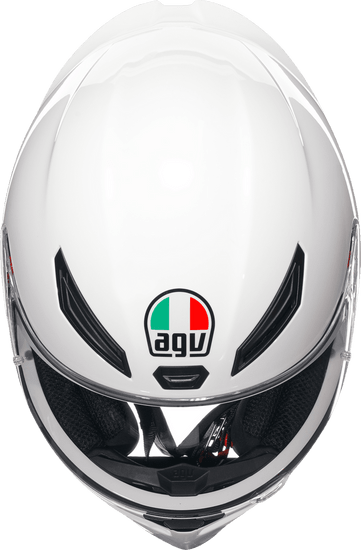 AGV-K1-S-Solid-Full-Face-Motorcycle-Helmet-white-top-view