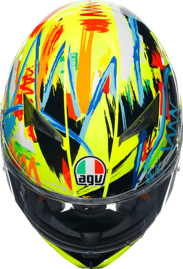 AGV-K3-Rossi-Winter-2019-Full-Face-Motorcycle-Helmet-top-view