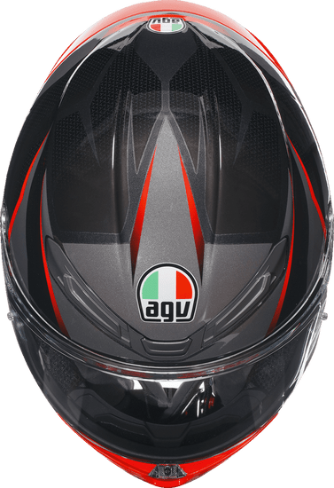 AGV-K6-S-Slashcut-Full-Face-Motorcycle-Helmet-black-grey-red-top-view